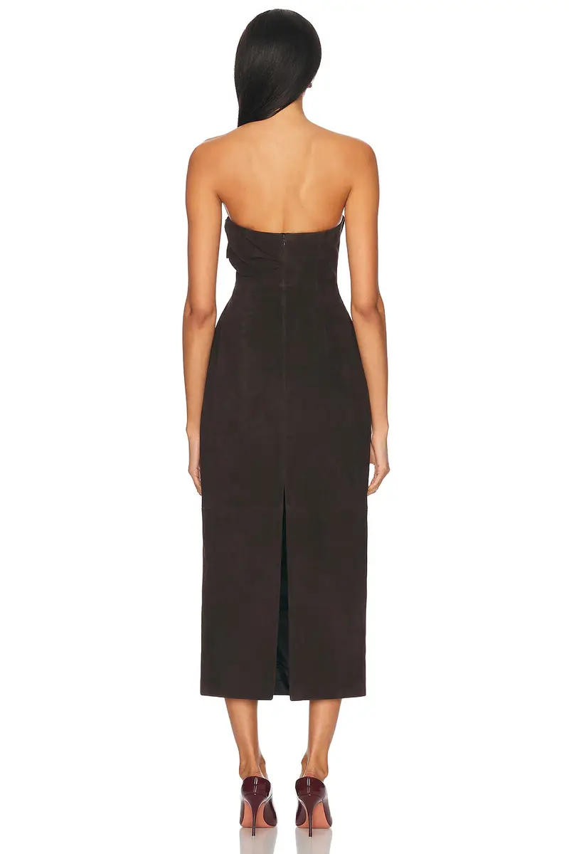 Magda Butrym Strapless Ruched Dress | Thumbnail 3 Magda Butrym Strapless Ruched Dress | Thumbnail 3