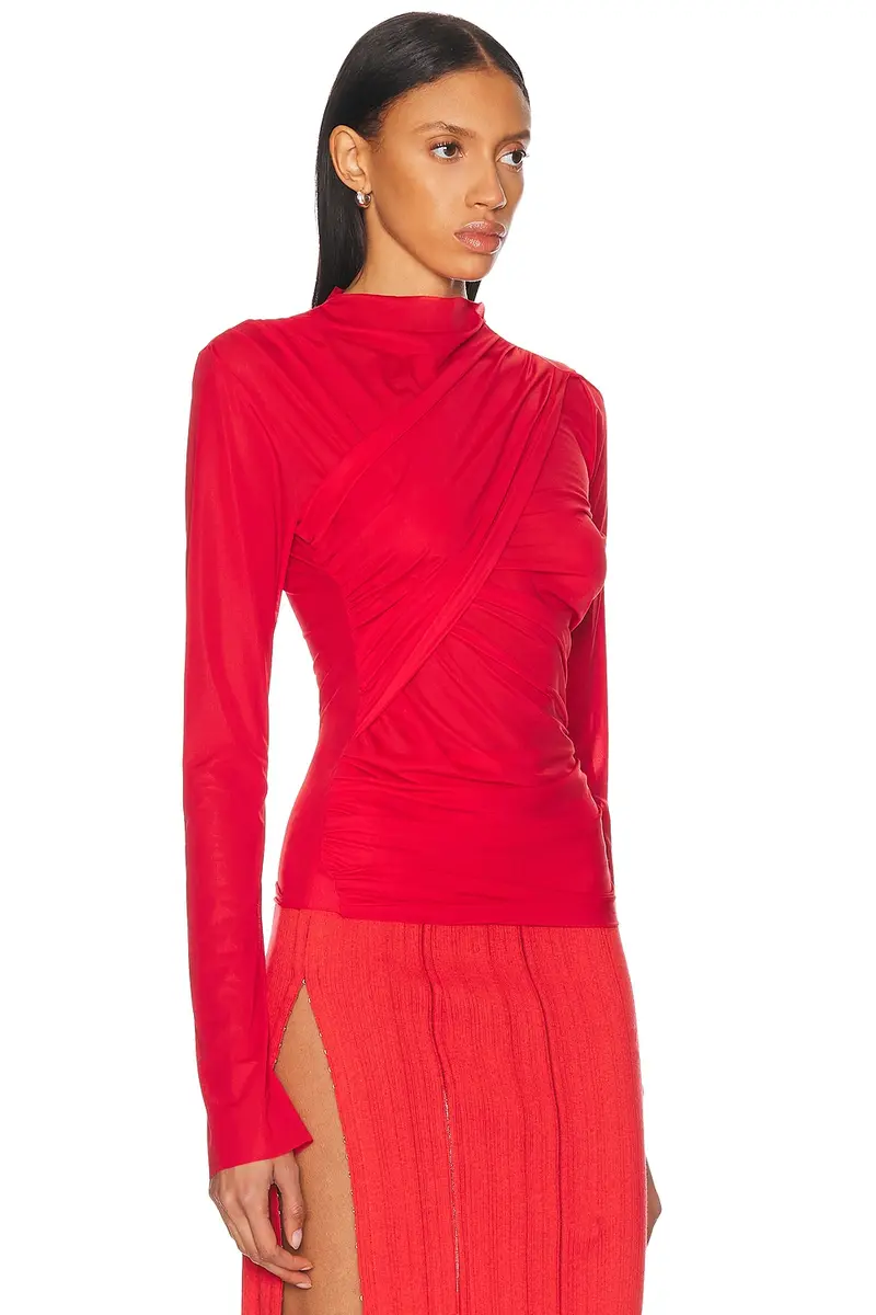 Jade Cropper Draped Top | Thumbnail 2 Jade Cropper Draped Top | Thumbnail 2