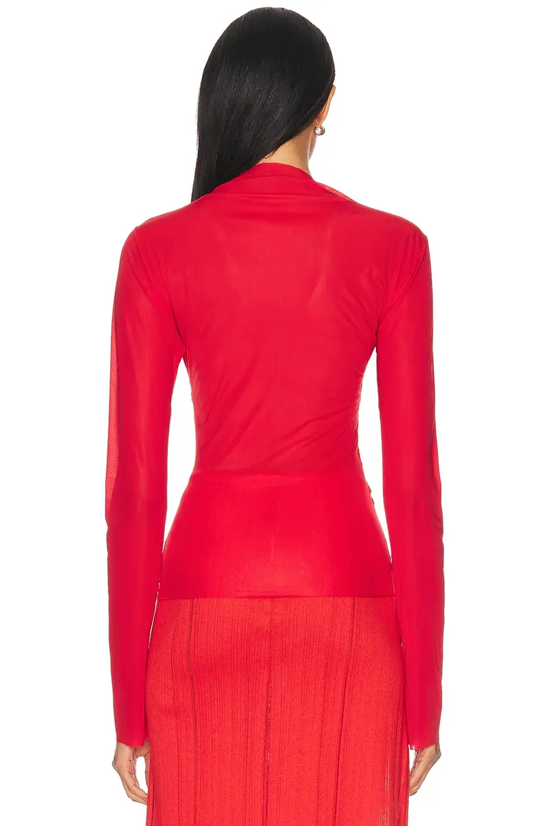 Jade Cropper Draped Top | Thumbnail 4 Jade Cropper Draped Top | Thumbnail 4