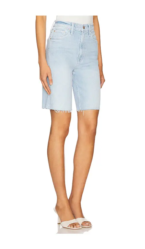 Mother High Waisted Rider Bermuda Short Fray | Thumbnail 2