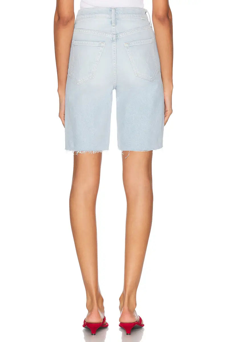 Mother High Waisted Rider Bermuda Short Fray | Thumbnail 6