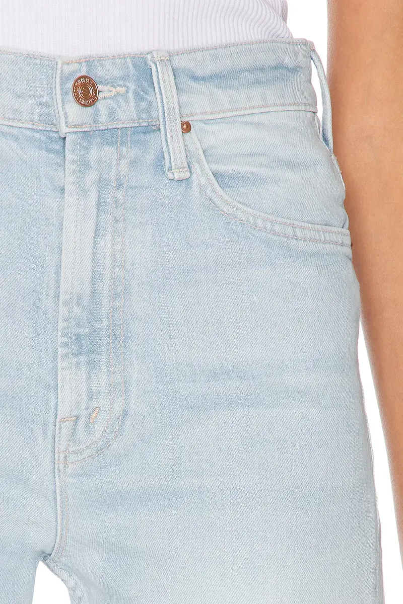Mother High Waisted Rider Bermuda Short Fray | Thumbnail 8