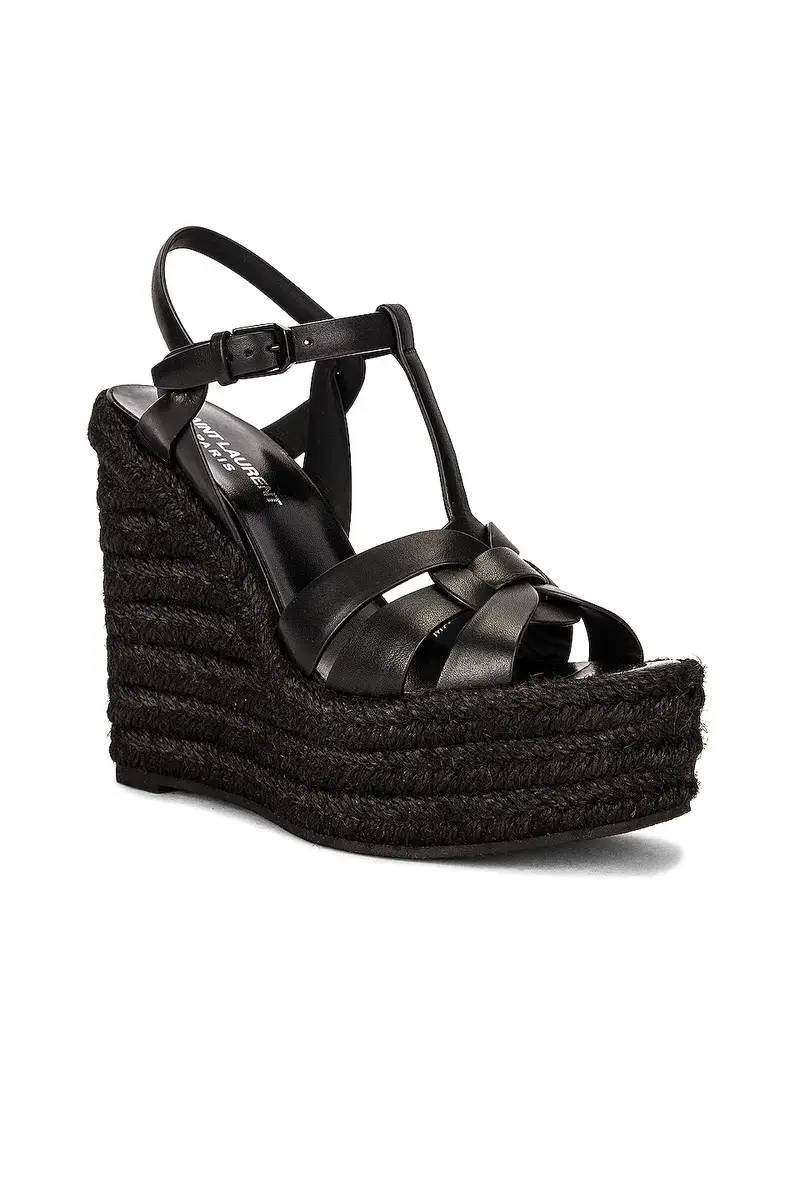 Saint Laurent Tribute Espadrille Wedge Sandals | Thumbnail 2 Saint Laurent Tribute Espadrille Wedge Sandals | Thumbnail 2