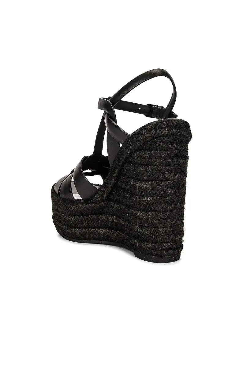 Saint Laurent Tribute Espadrille Wedge Sandals | Thumbnail 3 Saint Laurent Tribute Espadrille Wedge Sandals | Thumbnail 3