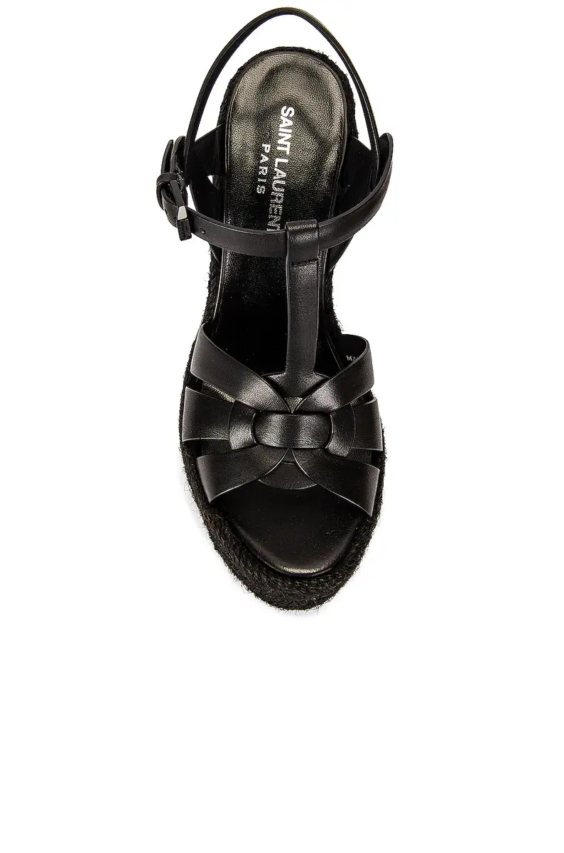 Saint Laurent Tribute Espadrille Wedge Sandals | Thumbnail 4 Saint Laurent Tribute Espadrille Wedge Sandals | Thumbnail 4