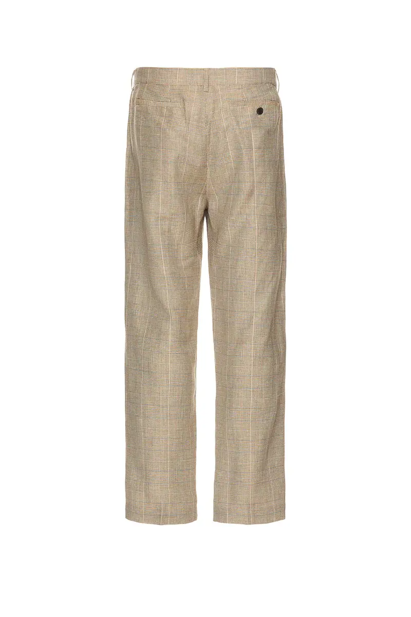 Corridor Plaid Linen Pleated Trouser | Thumbnail 7 Corridor Plaid Linen Pleated Trouser | Thumbnail 7