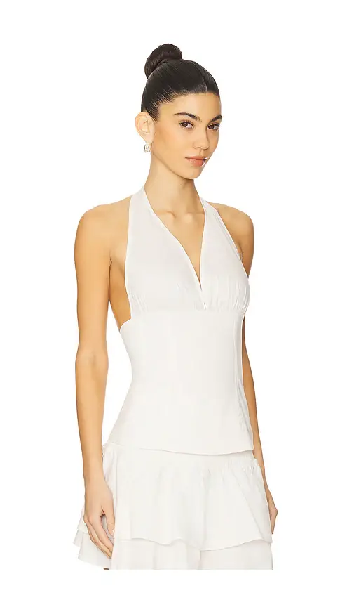 WeWoreWhat Halter Neck Corset Top | Thumbnail 2
