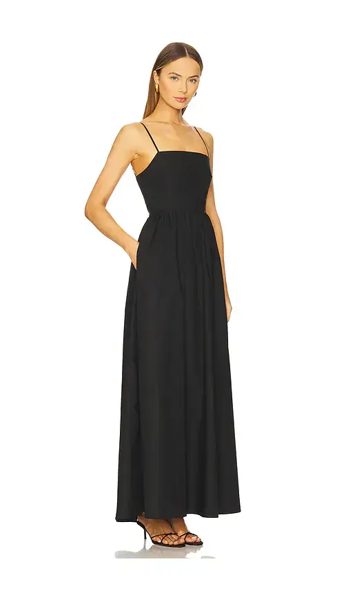 susana monaco Poplin Lace Up String Maxi Dress | Thumbnail 2