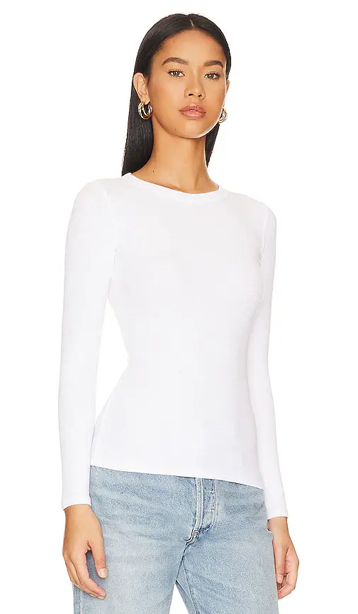 Enza Costa Textured Knit Crew Top | Thumbnail 2