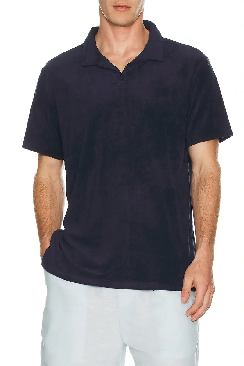 Onia Towel Terry Johnny Collar Polo | Thumbnail 3