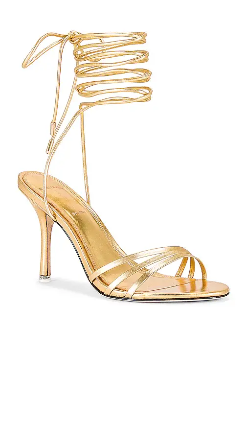 Black Suede Studio Leandra Heeled Sandal | Thumbnail 2 Black Suede Studio Leandra Heeled Sandal | Thumbnail 2