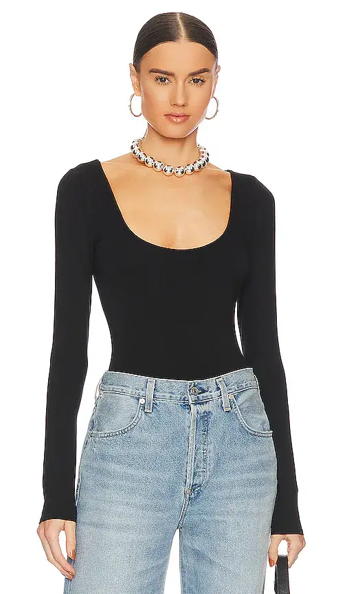 Good American Scoop Neck Bodysuit | Image 1 Good American Scoop Neck Bodysuit | Image 1