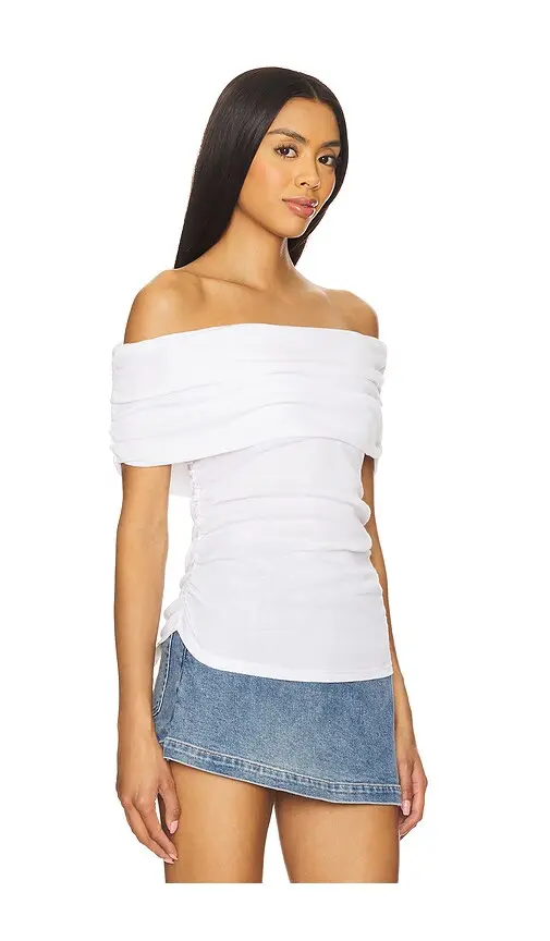 Sanctuary Off Shoulder Rib Tee | Thumbnail 2 Sanctuary Off Shoulder Rib Tee | Thumbnail 2