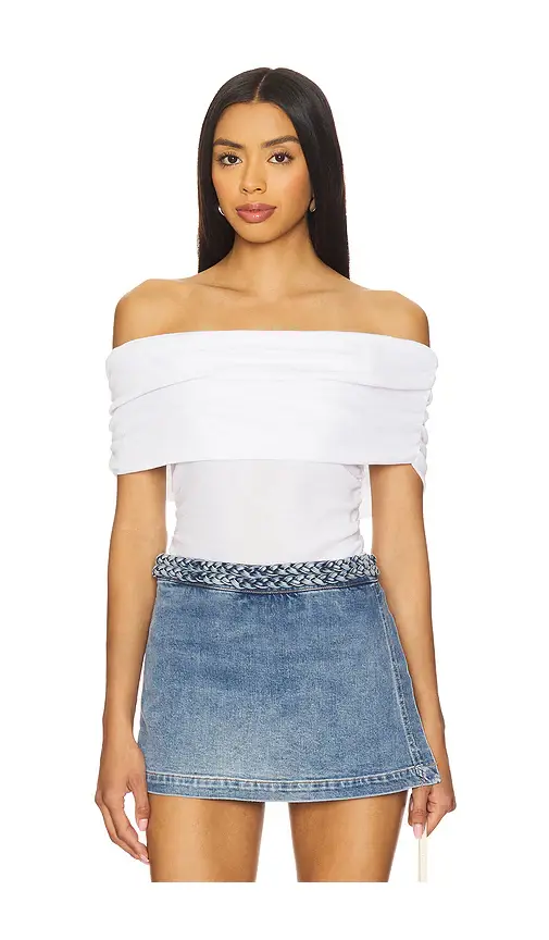 Off Shoulder Rib Tee Off Shoulder Rib Tee
