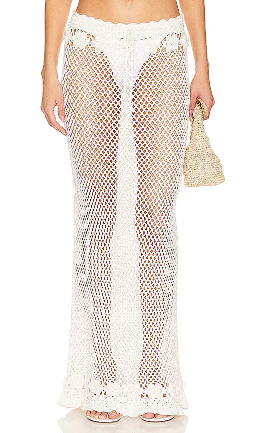 Zanea Ruffle Maxi Skirt