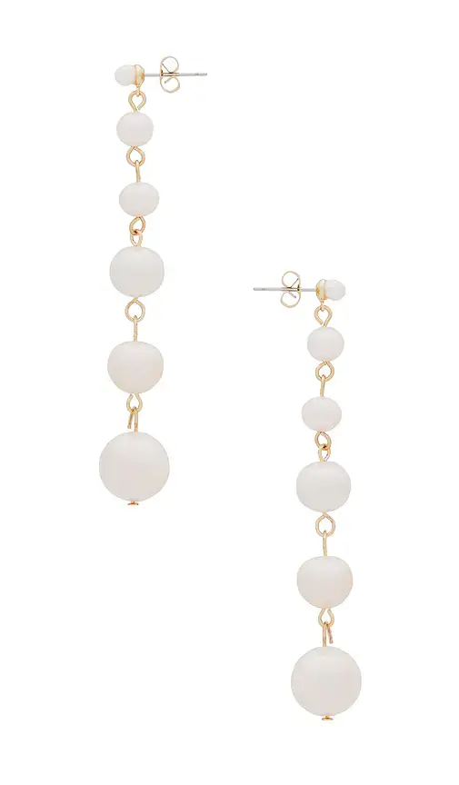 Ettika Multi Freshwater Pearl Linear Earrings | Thumbnail 2