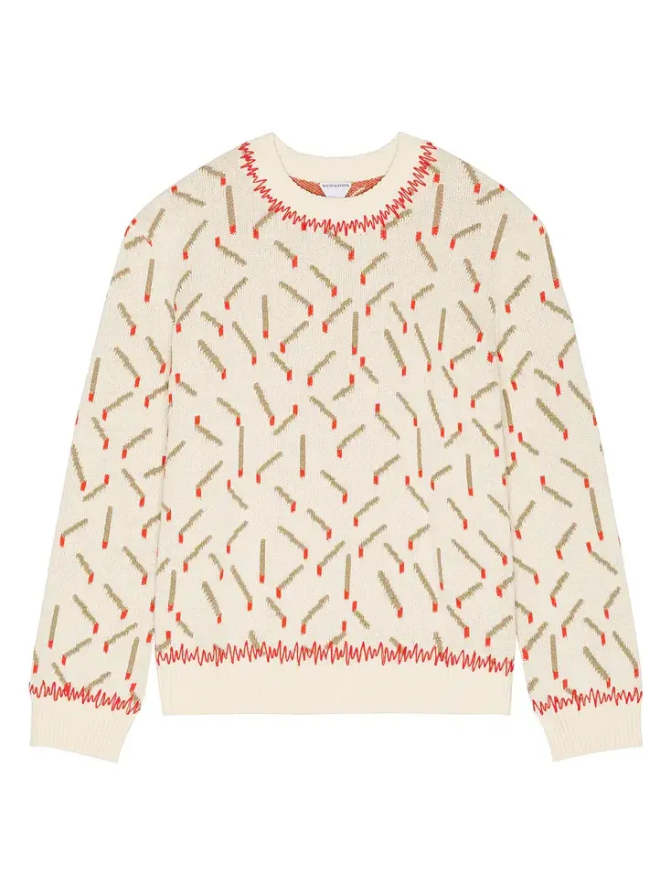 Bottega Veneta Cotton Jacquard Matches Sweater