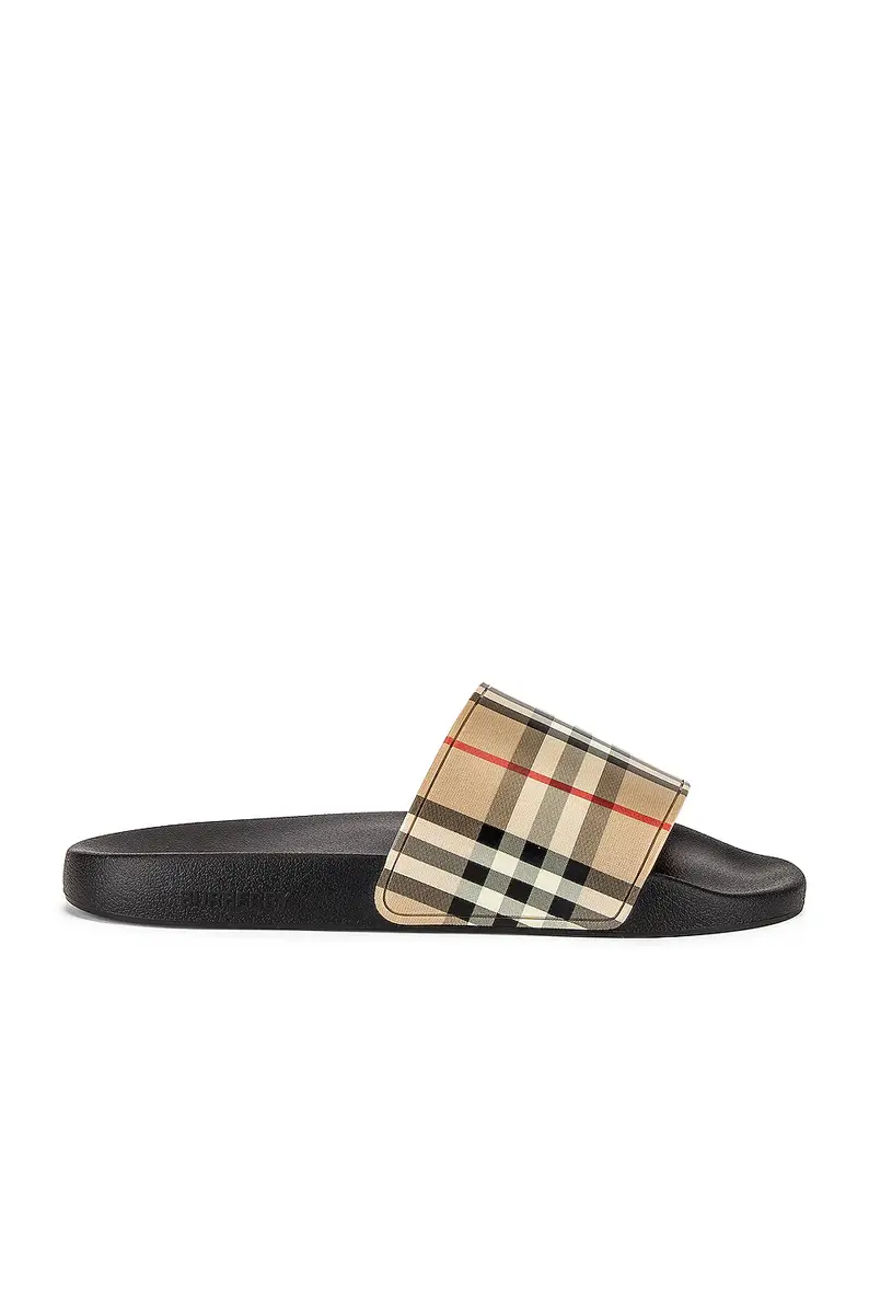 Burberry Furley M Check Slide | Image 1 Burberry Furley M Check Slide | Image 1