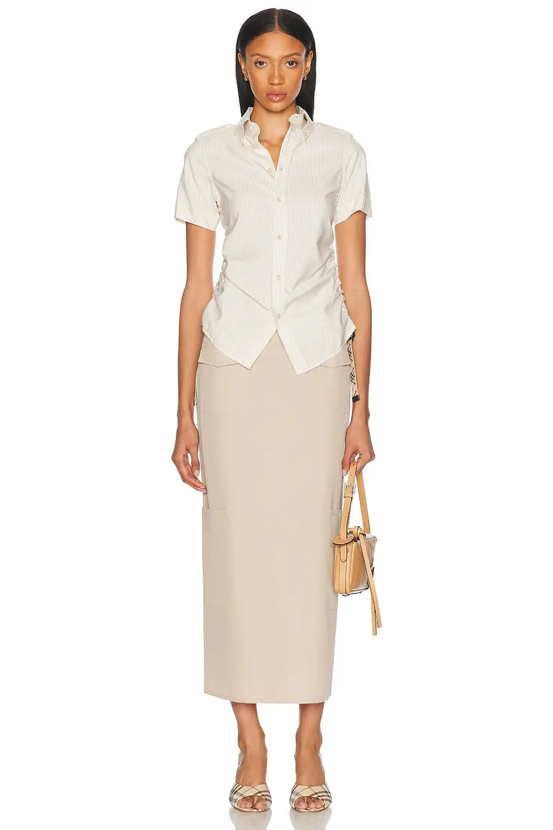 Burberry Button Up Top | Thumbnail 5 Burberry Button Up Top | Thumbnail 5