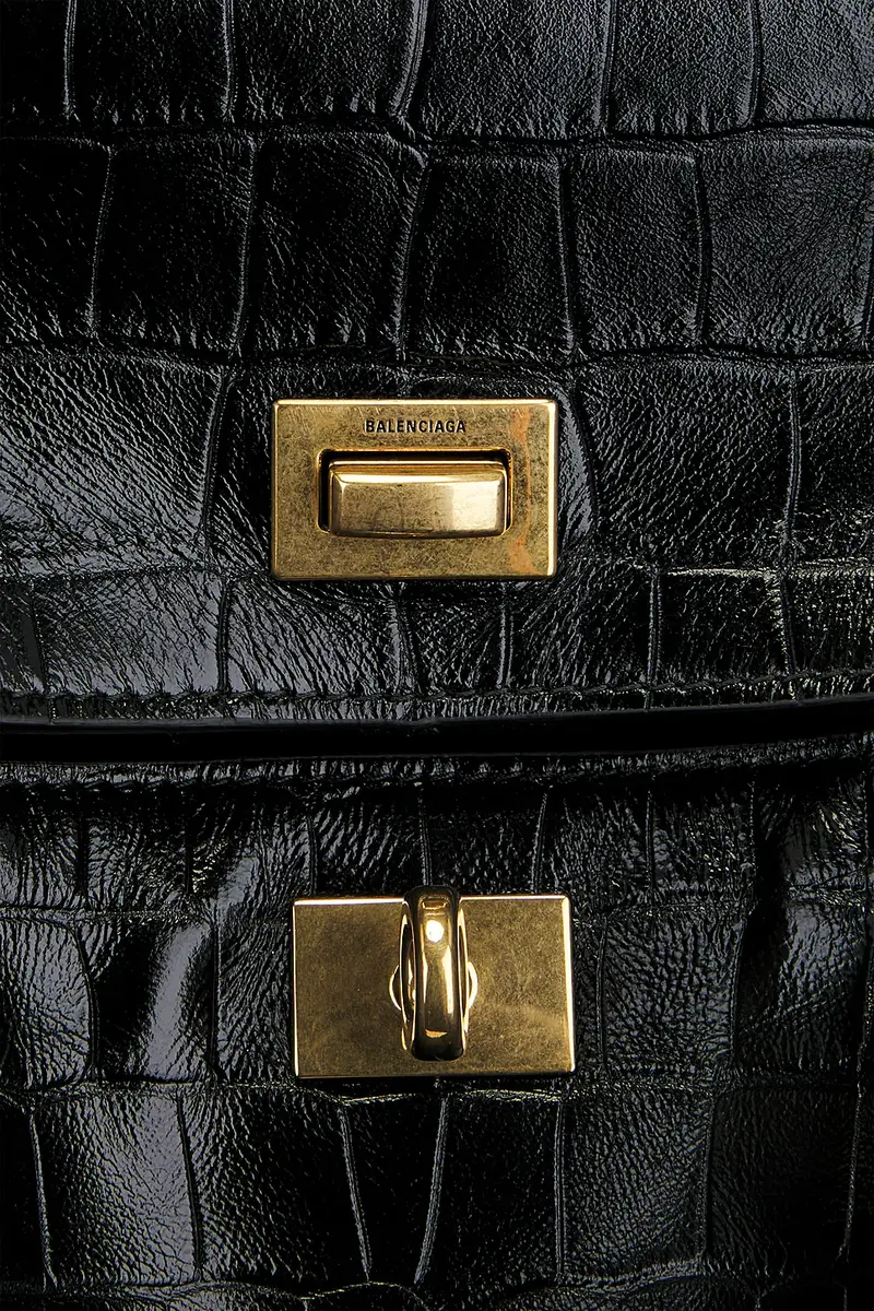 Balenciaga Rodeo Embossed Croc Medium Top Handle Bag | Thumbnail 8 Balenciaga Rodeo Embossed Croc Medium Top Handle Bag | Thumbnail 8