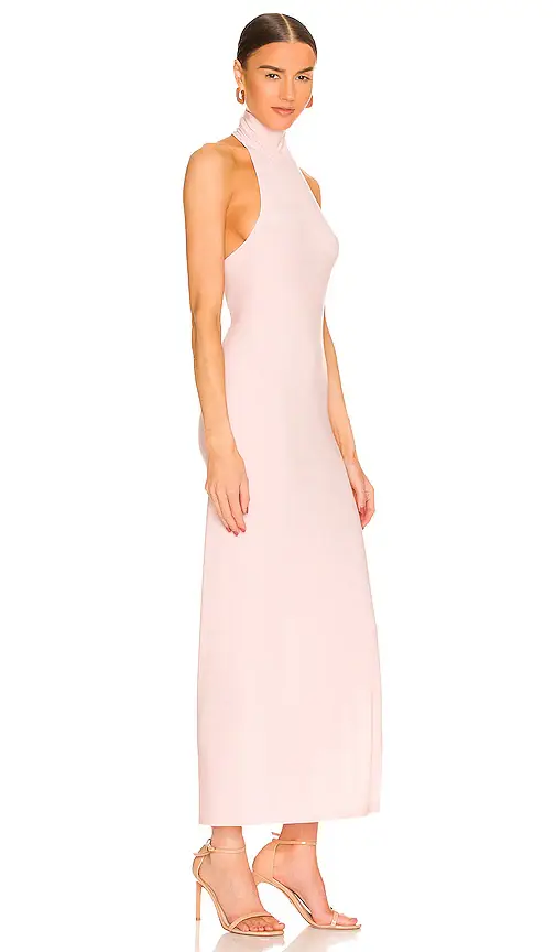 Norma Kamali x REVOLVE Halter Turtle Side Slit Gown | Thumbnail 2