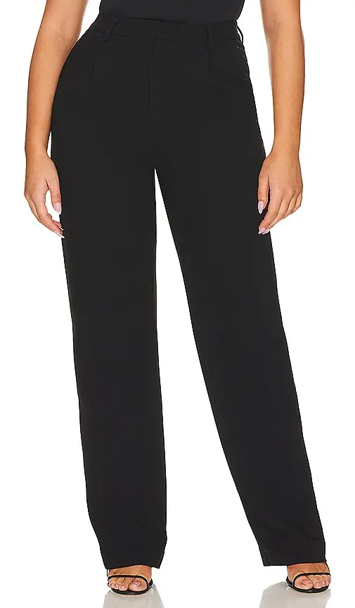 Good American Luxe Suiting Column Trouser | Thumbnail 2 Good American Luxe Suiting Column Trouser | Thumbnail 2