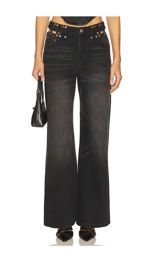 MARRKNULL Cutout Denim Trousers Jeans | Image 1 MARRKNULL Cutout Denim Trousers Jeans | Image 1
