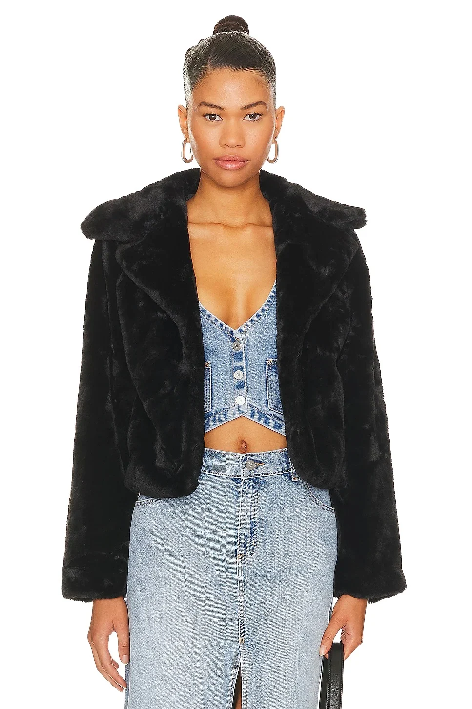 MORE TO COME Payton Faux Fur Jacket