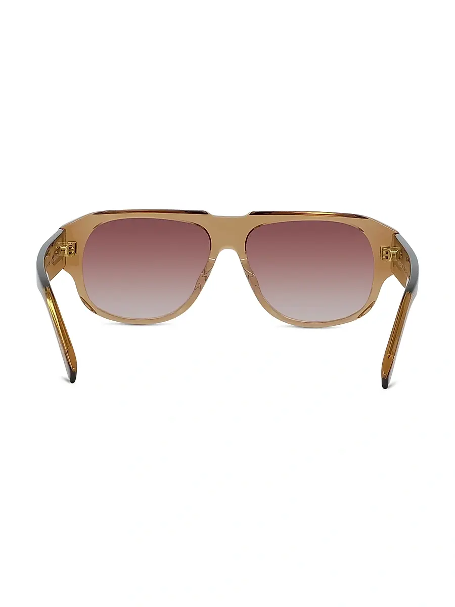 Givenchy Women's Gv Day 55MM Rectangular Sunglasses - Shiny Light Brown | Thumbnail 5 Givenchy Women's Gv Day 55MM Rectangular Sunglasses - Shiny Light Brown | Thumbnail 5