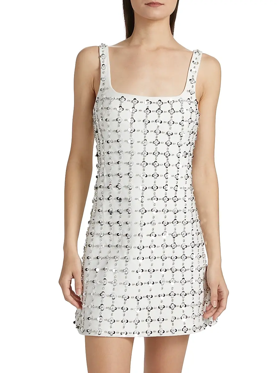 Simkhai Women's Ziva Sequined Minidress | Thumbnail 3 Simkhai Women's Ziva Sequined Minidress | Thumbnail 3