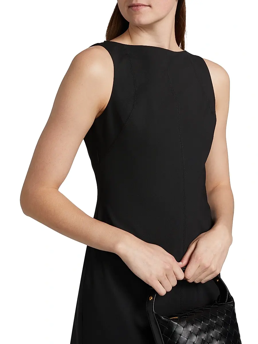 Theory Women's Boatneck Sheath Minidress | Thumbnail 6 Theory Women's Boatneck Sheath Minidress | Thumbnail 6