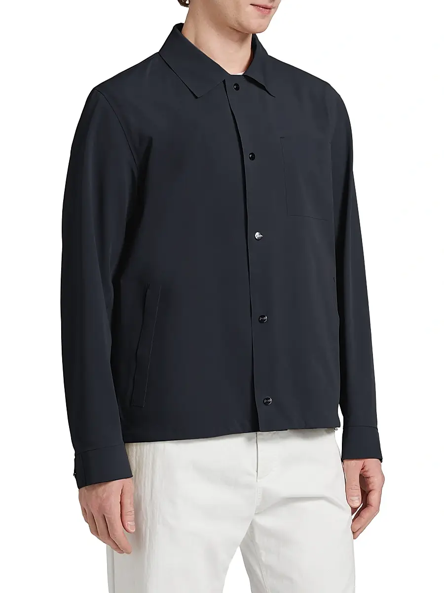 HERNO Men's Lightweight Shirt Jacket | Thumbnail 4 HERNO Men's Lightweight Shirt Jacket | Thumbnail 4