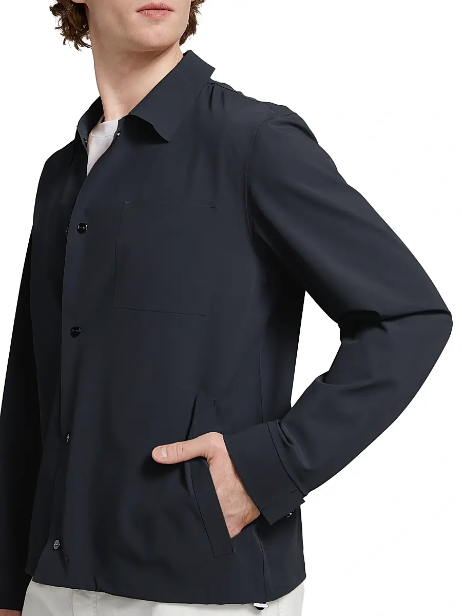 HERNO Men's Lightweight Shirt Jacket | Thumbnail 6 HERNO Men's Lightweight Shirt Jacket | Thumbnail 6