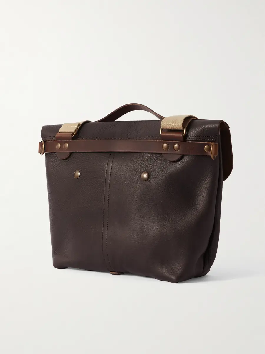 Bleu de Chauffe Lazard Full-Grain Leather Messenger Bag - Men | Thumbnail 3 Bleu de Chauffe Lazard Full-Grain Leather Messenger Bag - Men | Thumbnail 3