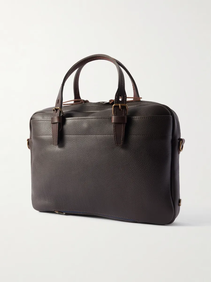 Bleu de Chauffe Folder Business Full-Grain Leather Briefcase - Men | Thumbnail 3 Bleu de Chauffe Folder Business Full-Grain Leather Briefcase - Men | Thumbnail 3