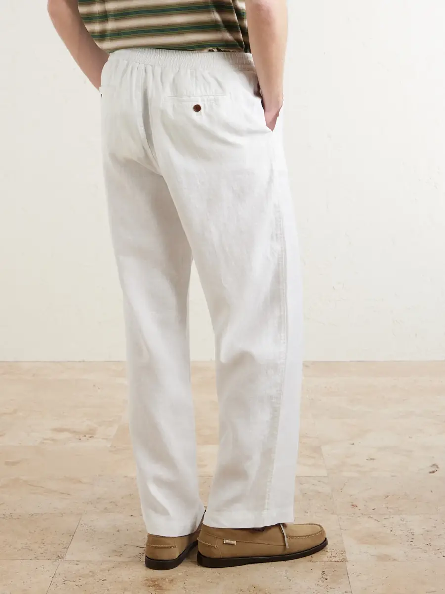 MR P. Arthur Wide-Leg Linen Trousers - Men | Thumbnail 4 MR P. Arthur Wide-Leg Linen Trousers - Men | Thumbnail 4