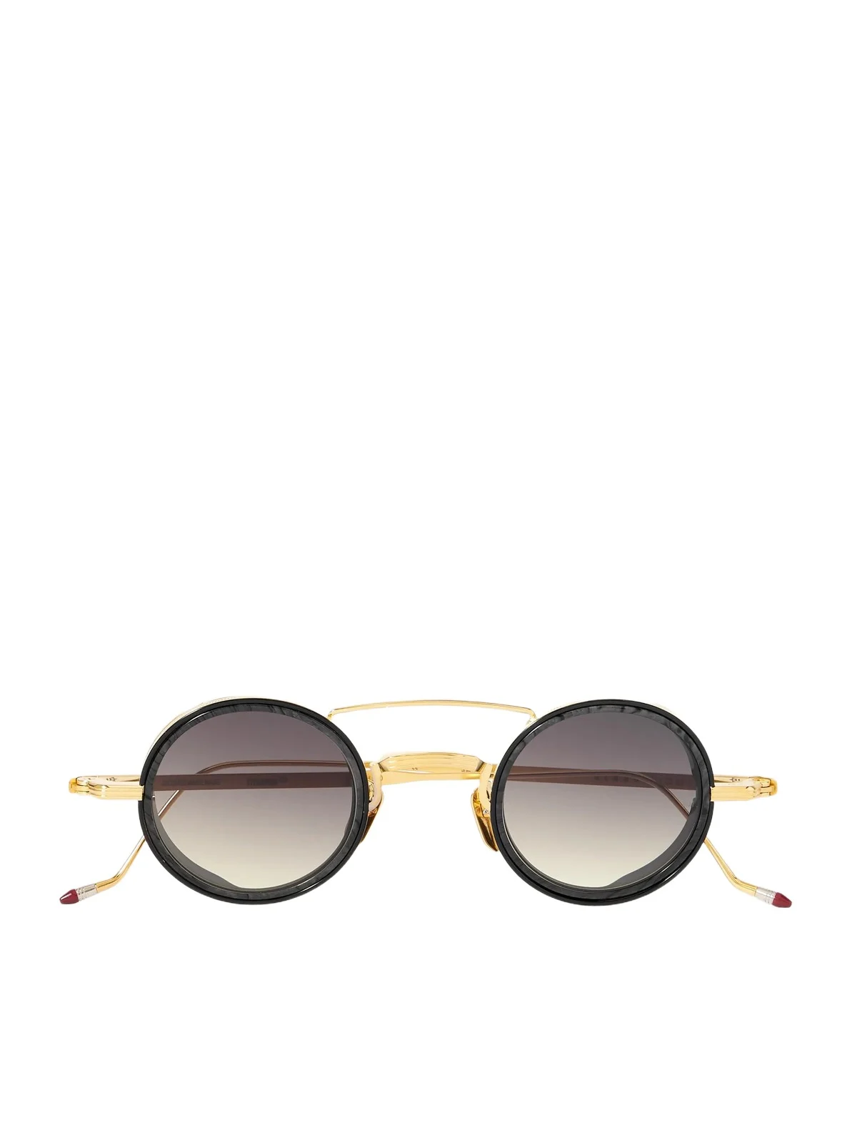 Jacques Marie Mage Ringo 2 Double-Bridge Round-Frame Gold-Tone Metal and Acetate Sunglasses - Men