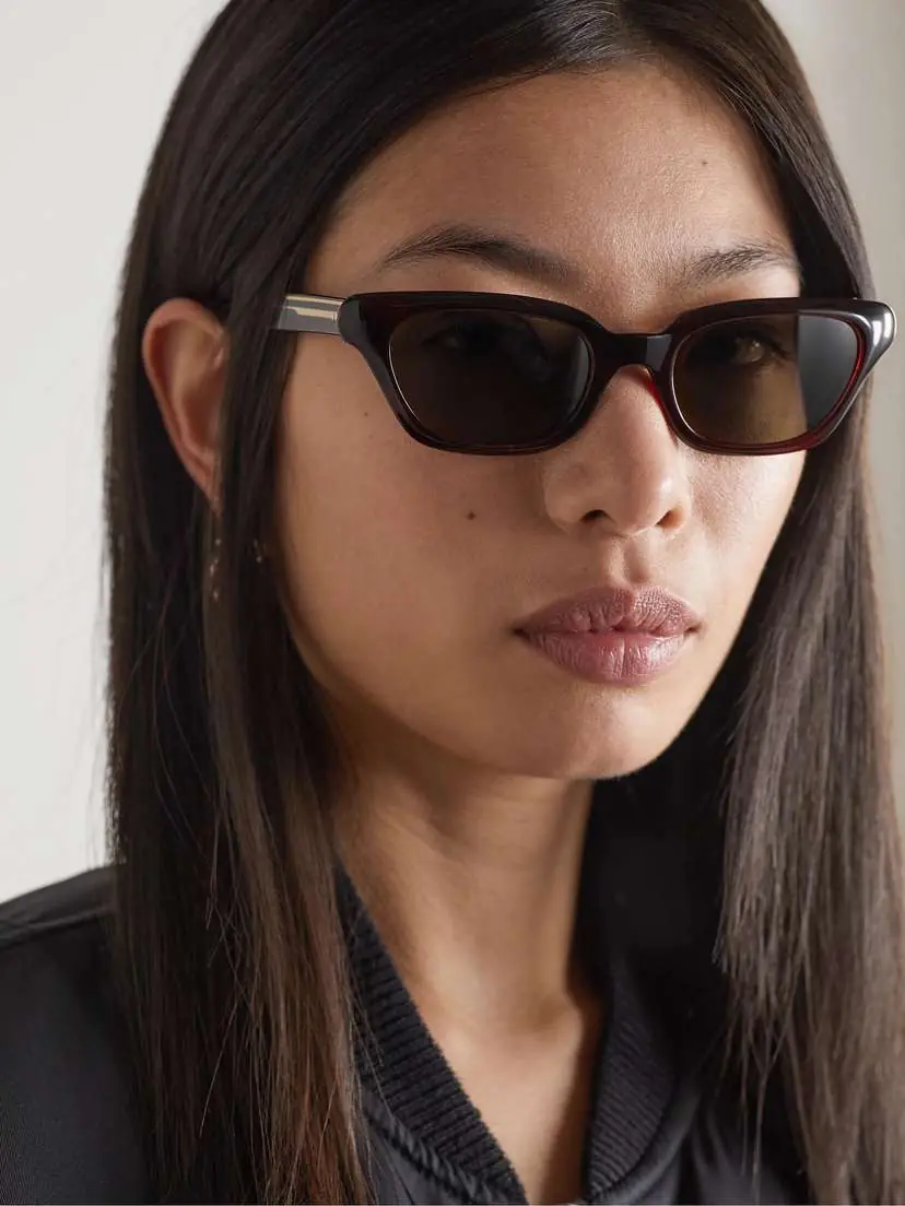 Oliver Peoples + Khaite 1983c Cat-eye Acetate And Gold-tone Sunglasses | Thumbnail 2 Oliver Peoples + Khaite 1983c Cat-eye Acetate And Gold-tone Sunglasses | Thumbnail 2