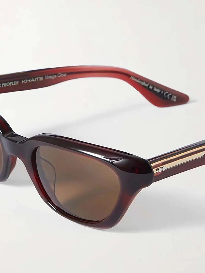 Oliver Peoples + Khaite 1983c Cat-eye Acetate And Gold-tone Sunglasses | Thumbnail 4 Oliver Peoples + Khaite 1983c Cat-eye Acetate And Gold-tone Sunglasses | Thumbnail 4