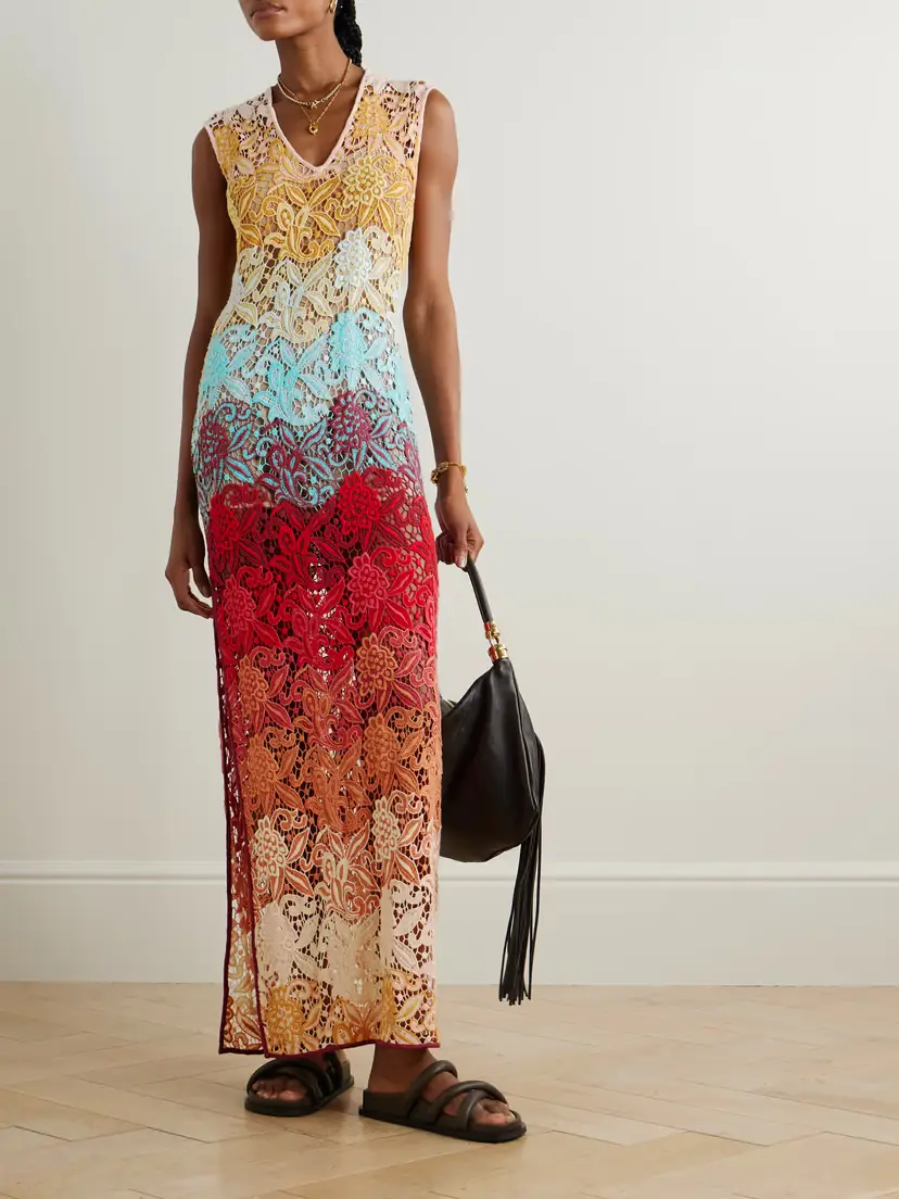 Etro Macramé Maxi Dress | Thumbnail 2 Etro Macramé Maxi Dress | Thumbnail 2
