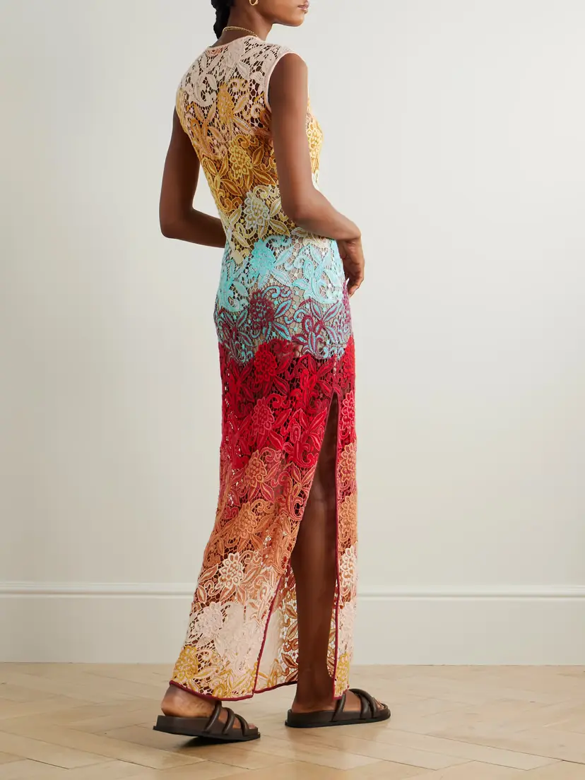Etro Macramé Maxi Dress | Thumbnail 3 Etro Macramé Maxi Dress | Thumbnail 3