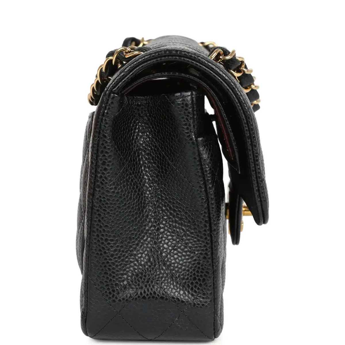 Chanel Chanel Small Classic Double Flap Bag Black Caviar Gold Hardware | Thumbnail 3