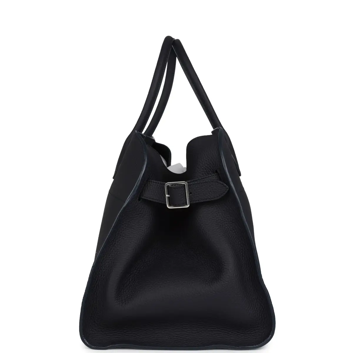 The Row The Row Soft Margaux 15 Bag Midnight Calfskin Silver Hardware | Thumbnail 3 The Row The Row Soft Margaux 15 Bag Midnight Calfskin Silver Hardware | Thumbnail 3