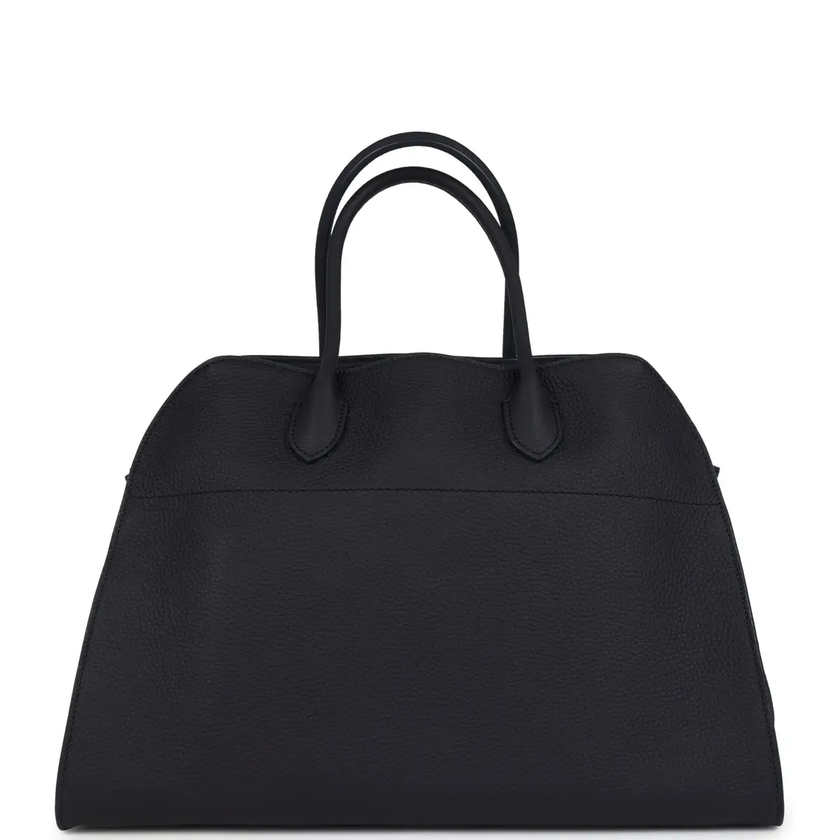 The Row The Row Soft Margaux 15 Bag Midnight Calfskin Silver Hardware | Thumbnail 4 The Row The Row Soft Margaux 15 Bag Midnight Calfskin Silver Hardware | Thumbnail 4