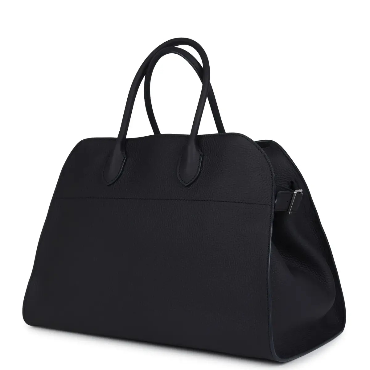 The Row The Row Soft Margaux 15 Bag Midnight Calfskin Silver Hardware | Thumbnail 5 The Row The Row Soft Margaux 15 Bag Midnight Calfskin Silver Hardware | Thumbnail 5