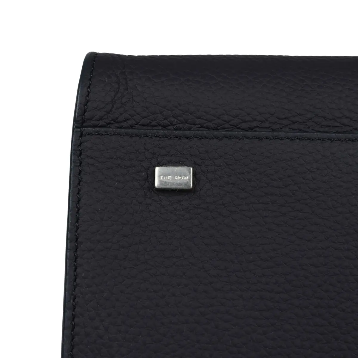 The Row The Row Soft Margaux 15 Bag Midnight Calfskin Silver Hardware | Thumbnail 8 The Row The Row Soft Margaux 15 Bag Midnight Calfskin Silver Hardware | Thumbnail 8