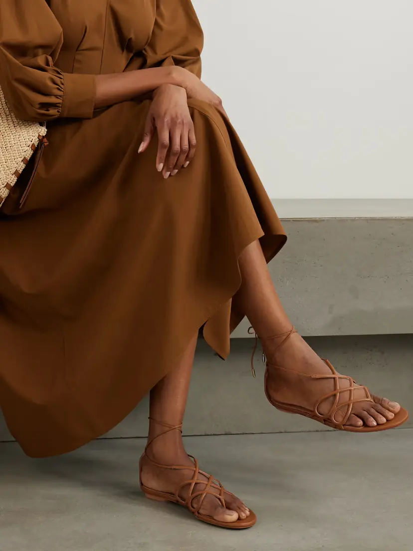Aquazzura Infinito Leather Sandals | Thumbnail 2