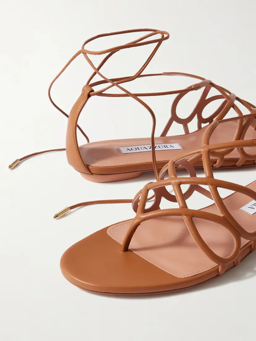 Aquazzura Infinito Leather Sandals | Thumbnail 4