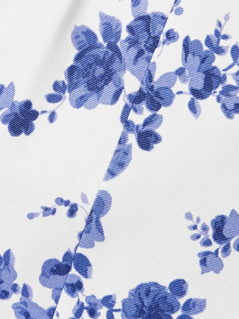 Carolina Herrera Belted Floral-print Faille Midi Dress | Thumbnail 4