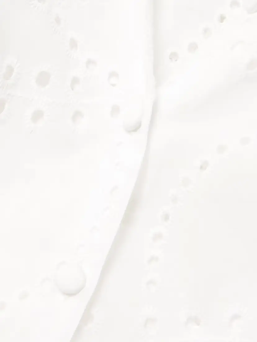 Loretta Caponi Azzurra Broderie Anglaise Cotton-poplin Blouse | Thumbnail 4 Loretta Caponi Azzurra Broderie Anglaise Cotton-poplin Blouse | Thumbnail 4